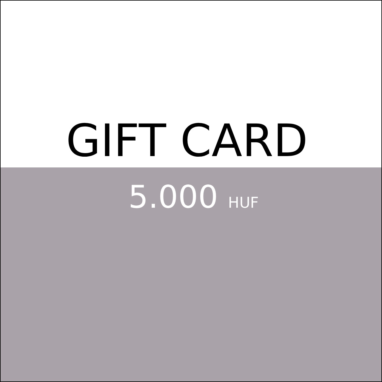 GIFT CARD